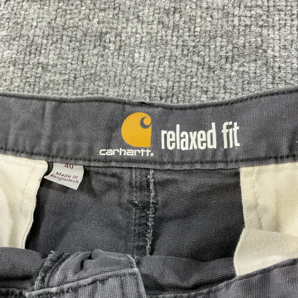 Carhartt Relaxed Fit Cargo Shorts Mens 40 Gray Work Utility Carpenter Outdoor